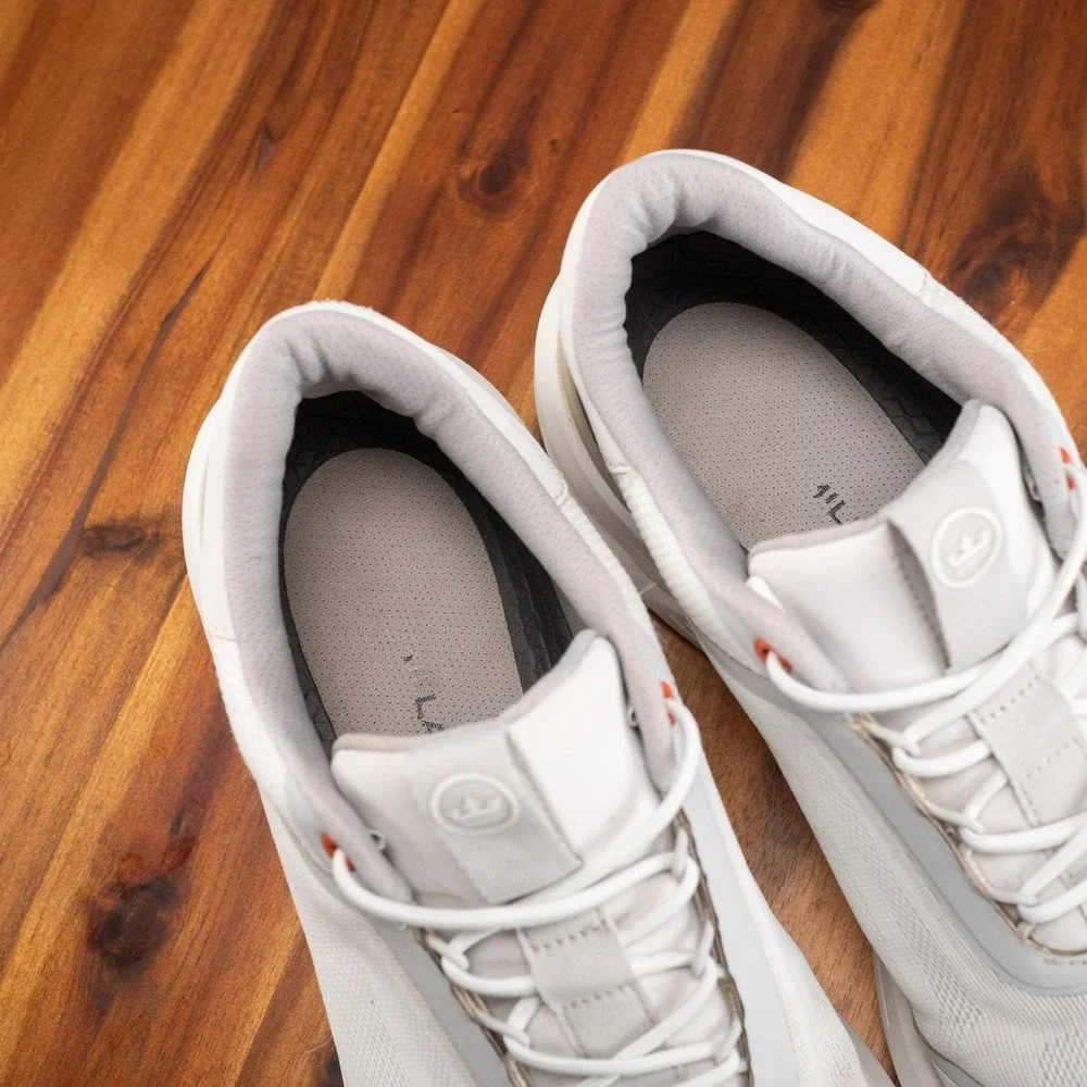 Peter Millar Camberfly Sneaker Mens 8 Grey White MA23EF30 Mesh Slip On
